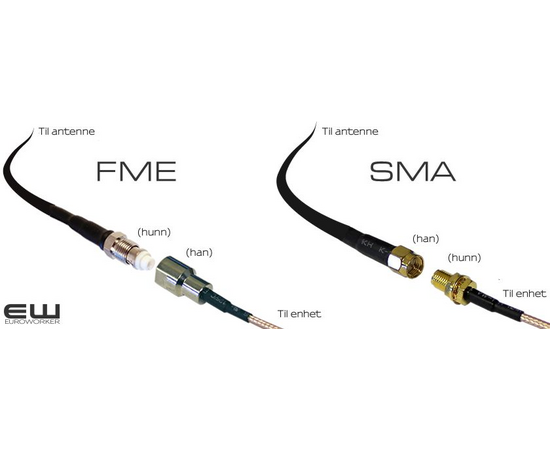 Antenne kabel RG-316D (SMA-FME)