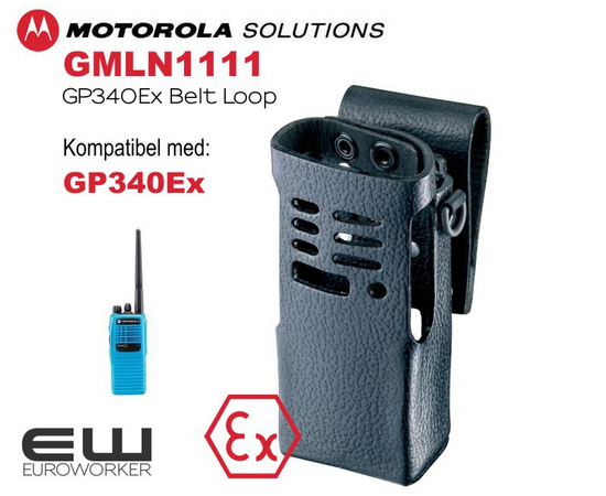 Motorola Atex bæreveske i lær til GN340Ex (GMLN1111B)