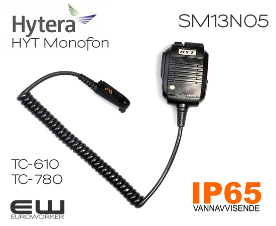 Hytera HYT IP65 Håndholdt Mikrofon (SM13N05)(TC-610, TC-780)