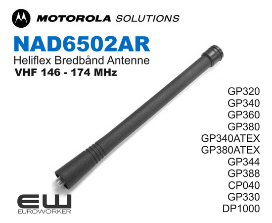 Motorola VHF146 - 174 MHz Bredbånd Antenne NAD6502AR  (GP3XX & DP1X00)