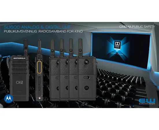 Motorola ​Mototrbo SL1600 - Komplett UHF Sambandspakke - MDH88XXP9JA2AN PMLN7102A