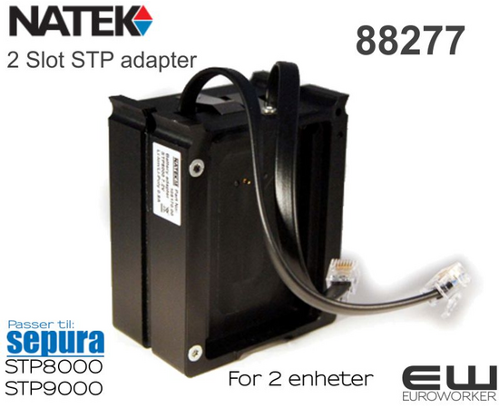 88274 - Natek Sepura STP 2 punkt batteriladeholder