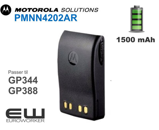 Motorola batteri 1500 mAh ( PMNN4202AR) (GP344)