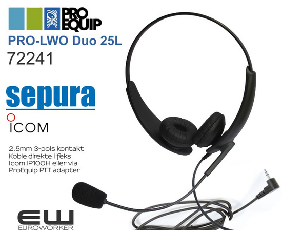 ProEquip PRO-LWO Single 25L Headset (IP100H)