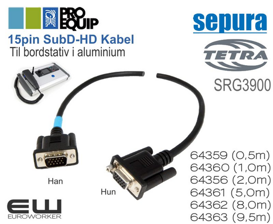 Kabel til varekode 64368 - ​SRG3900 DESKTOP MOUNT ALUMINUM (64359-64363)