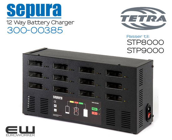 300-00385 - Sepura STP 12-Way Battery-only Charger