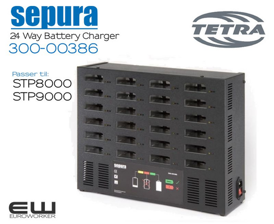 Sepura STP 24.Punkts Batterilader (Tetra) (300-00386)