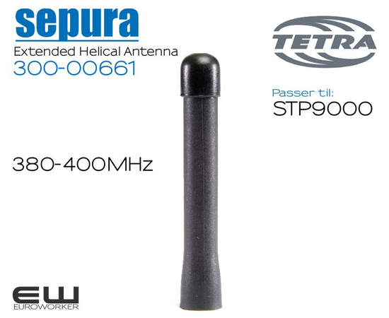 300-00661 - Sepura STP Extended Helical Antenna (Tetra)(380-400MHz)