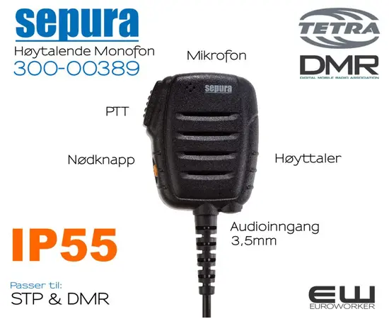 300 - 00389 - Sepura RSM Basic Håndholdt Mikrofon (STP & SBP)