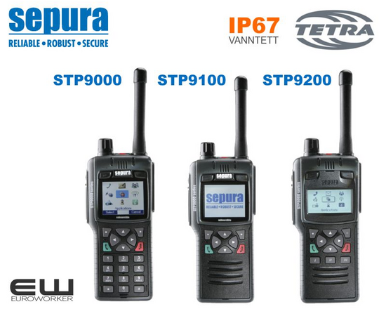 Sepura STP9000 Clear (407-473Mhz) (Tetra)(Nødnett)