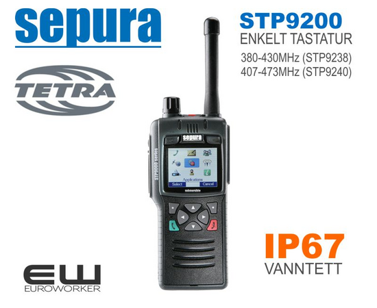 Sepura STP9200 Håndholdt Tetra terminal (Tetra)(Nødnett)