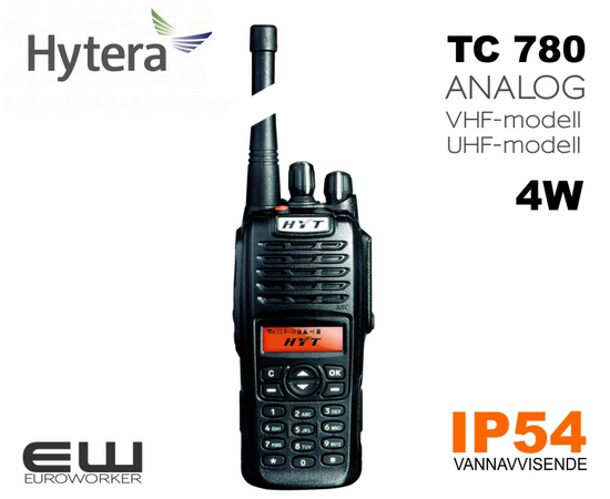 Hytera HYT TC780 Analog Håndholdt Radioterminal (IP54)(VHF & UHF)