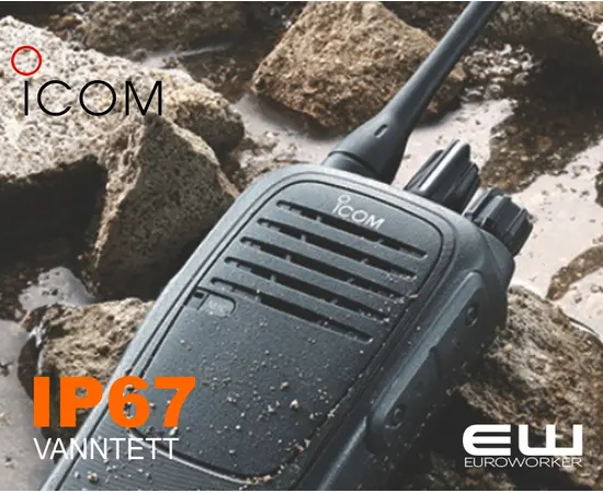 Icom F2000 (UHF) & F1000 (VHF) Vanntett (IP67) Analog Håndholdt Radio