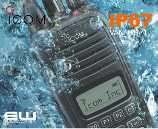 Icom F2000 (UHF) & F1000 (VHF) Vanntett (IP67) Analog Håndholdt Radio