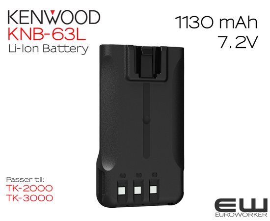 Kenwood 1130 mAh Batteri KNB-65L (TK-2000 & TK-3000)