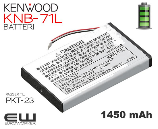 Kenwood batteri KNB-71L (PKT-23)