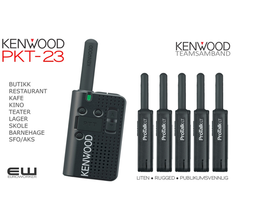 Kenwood PMR PKT23 - Publikumsvennlig Butiksamband