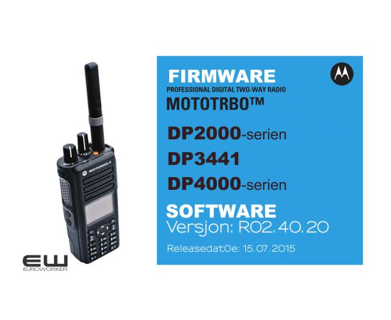 Firmware Mototrbo DP2000, DP3441, DP4000 versjon R02.40.20