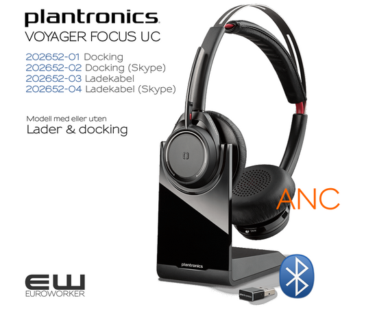 Plantronics Voyager Focus (Bluetooth, Teams, ANC) B825-M