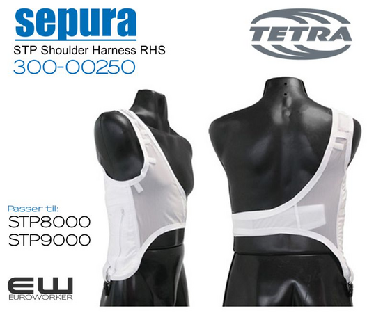 Sepura STP Shoulder Harness RHS (Black & White)