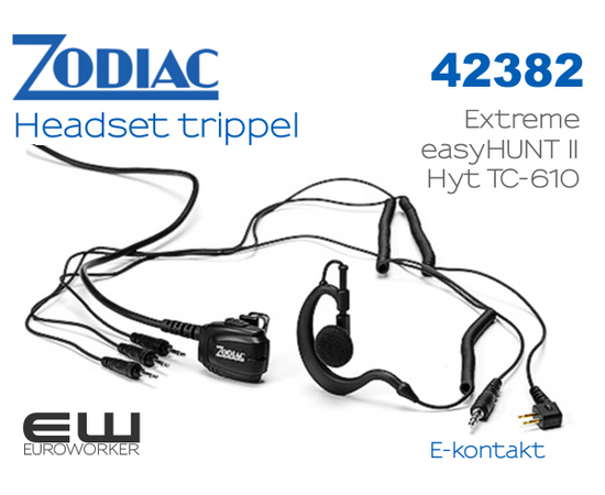 Zodiac Trippel C-shell Headset til Extreme (42382 )
