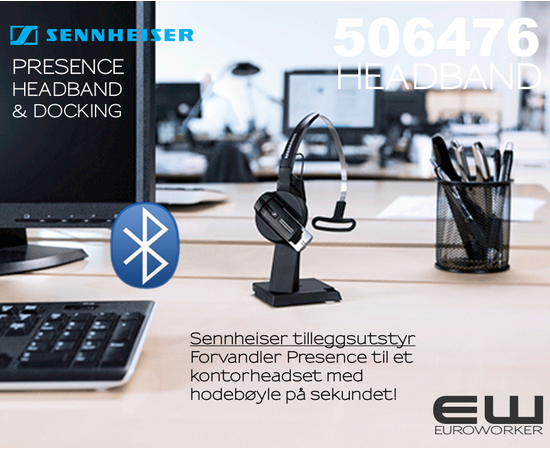 Sennheiser Presence Bluetooth HeSennheiser Presence Grey Business adset