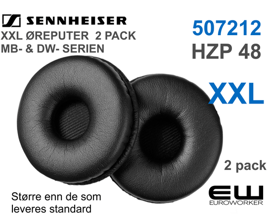 Sennheiser HZP 48 - XXL Øreputer for MB- & DW- serien (2 pkn)  ( 507212)