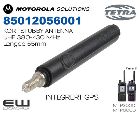 Motorola Kort UHF Antenne (85012056001) (380-430 MHz) (MTP3000, MTP600