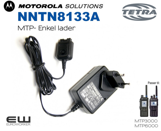 Motorola  NNTN8133A Enkel lader (MTP3000, MTP6000)