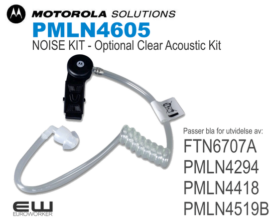 Motorola PMLN4605 Noise Kit - Optional Cear Acoustic Airtube Kit