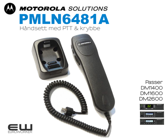 Motorola  PMLN6481A Håndsett til mobilradio (DM2600, DM1600, DM1400)