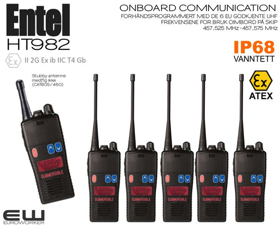 UHF Entel HT982 400-470 MHz - ATEX IIC