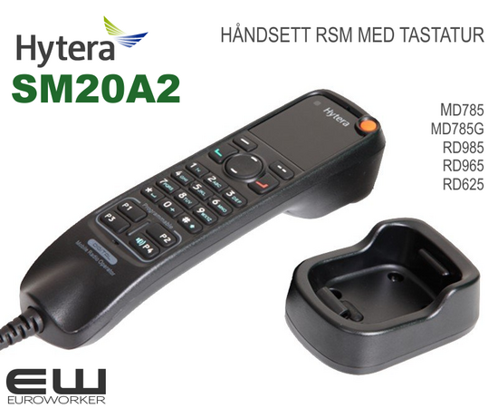 Hytera SM20A2 Telefonrør RSM med tastatur til MD785/RD985/RD965/RD625