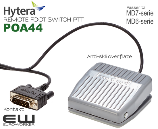 Hytera POA44 External Foot Switch PTT til MD-serie mobilradio