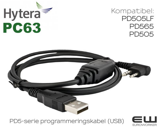 Hytera PC63 PD5-serie Programmeringskabel USB)