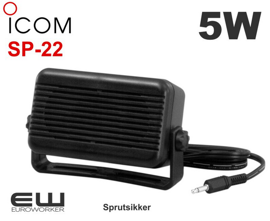 Icom SP-22 (5W) Liten Sprutsikker Ektern Høyttaler