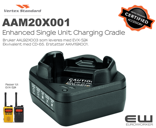 Vertex Enhanced Single Unit Charging Cradle (CD-66, AAM20X001)