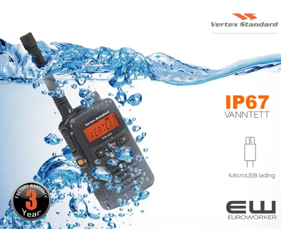 Vertex S24  DMR UHF Radio - Vanntett (IP67) Dual Mode (Analog & Digital)