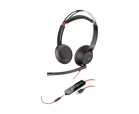 Plantronics Blackwire C5220 - Stereo Kombi Mobil & PC headset