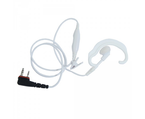 ProEquip PRO-P240LP White headset with inline mic & C-Shell