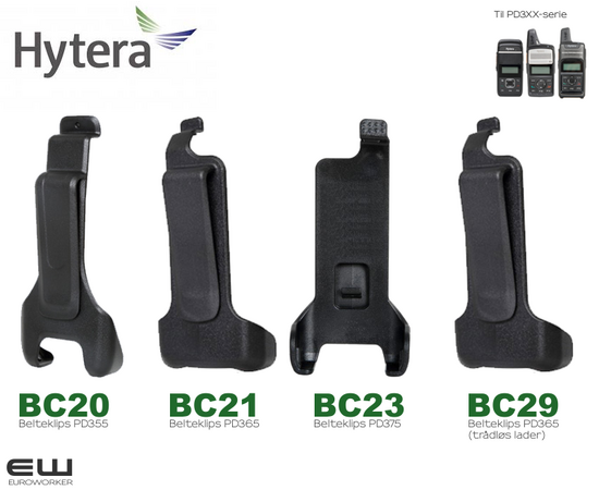 Hytera Beltefeste BC20, BC21, BC23, BC29 for PD365, PD355, PD375)