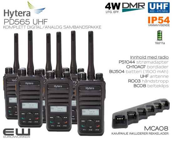 Hytera PD565 (VHF & UHF) DMR terminal