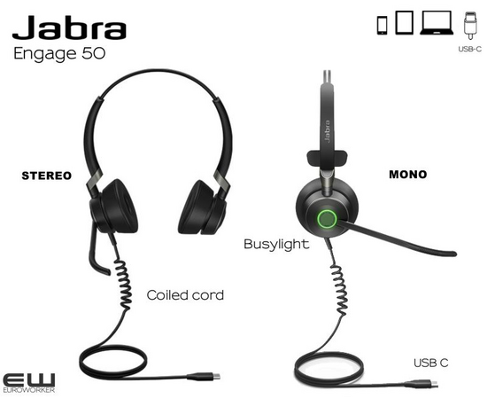 Jabra Engage 50 Duo (USB-C)