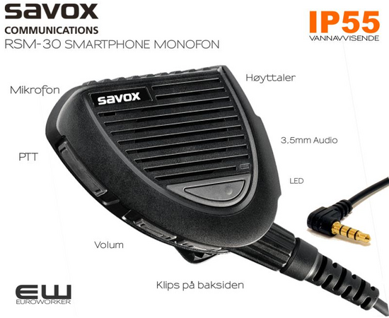 Savox RSM-30 3,5mm monofon for Smartphone