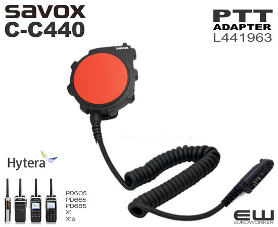 L441963 - Savox C-C440  PTT Adapter (Hytera PD6, 1X)