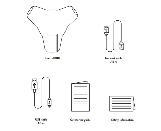 Konftel 800  Conference Phone (USB, IP/SIP, Bluetooth), 8 image