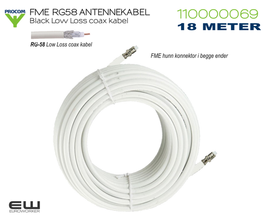 procom-RG58-110000069     -coax antennekabel-18-meter