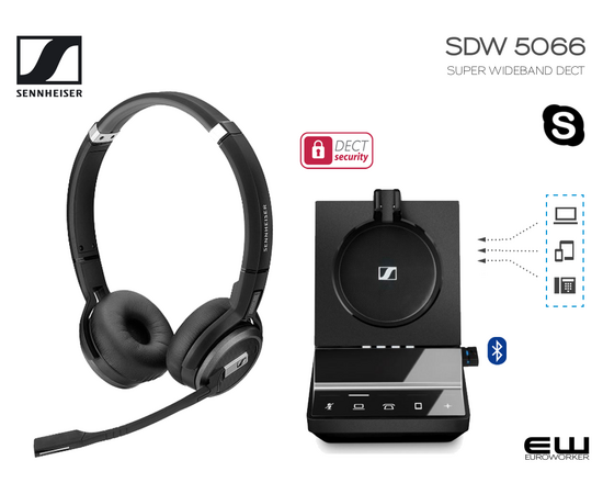 EPOS | Sennheiser IMPACT SDW 5064 DECT & Bluetooth for PC og mobil (Stereo), 2 image