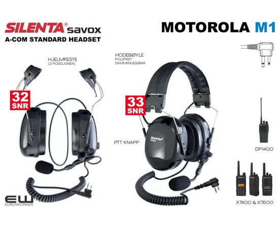 Silenta A-COM M1 Standard Headset (Motorola DP1000)