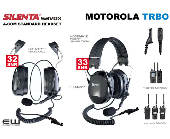 Silenta A-COM TRBO Standard Headset (Motorola DP4000)